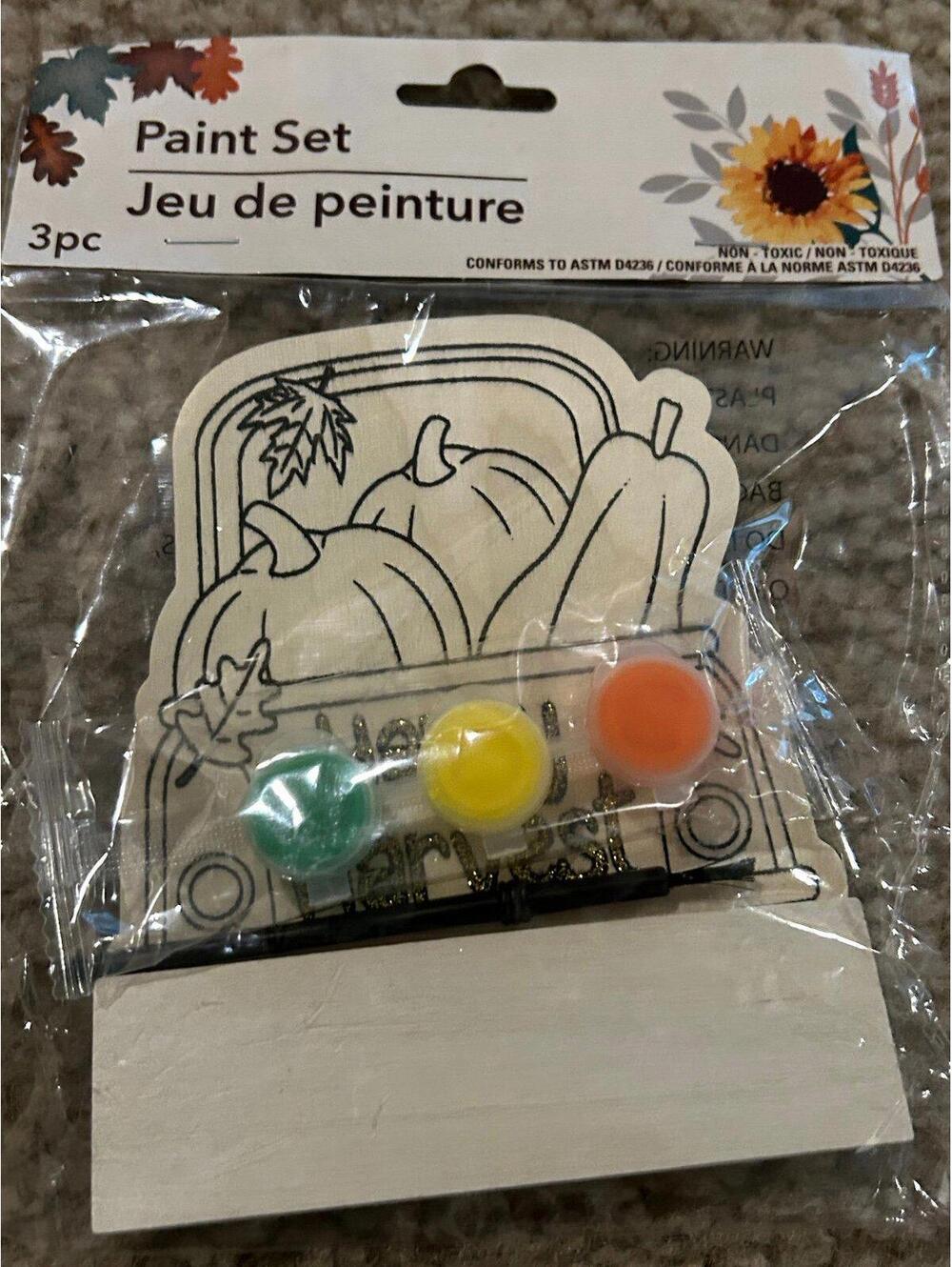 E211 Paint Set For Children Adult Happy Harvest PROJECT FUN ART